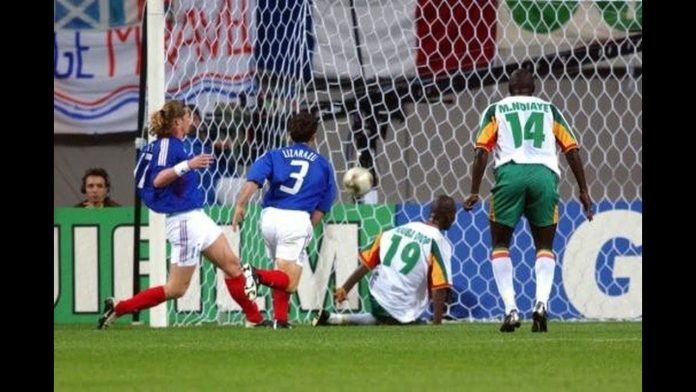 France-SÃ©nÃ©gal lors de la Coupe du monde 2002