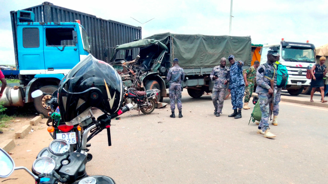 accident vÃ©hicule de militaire Togo