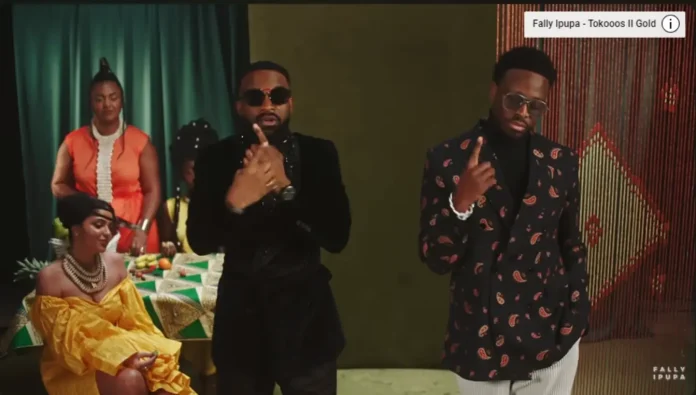 Fally Ipupa et Dadju @capture d'Ã©cran Youtube clip Dun coup