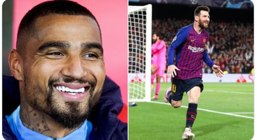 KP Boateng et Lionel Messi