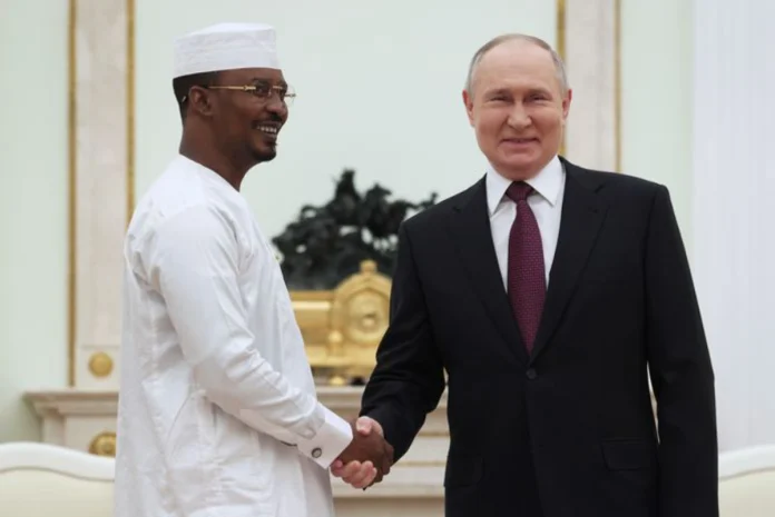 Mahamat Idriss Deby Itno et Vladimir Poutine