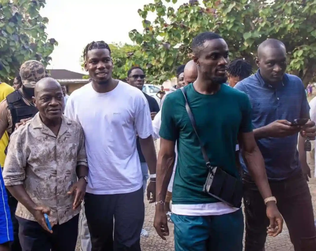 Paul Pogba en visite en CoÌ‚te d'Ivoire