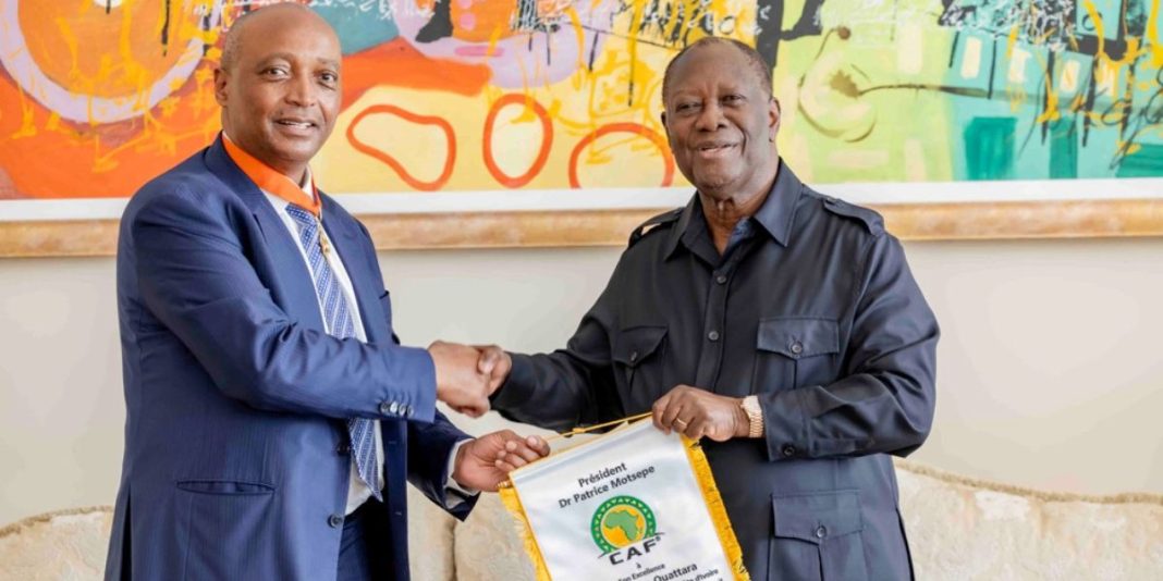 Alassane Ouattara et Patrice Motsepe