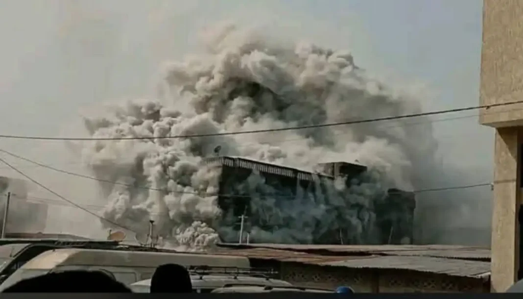 Explosion d'un magasin Ã  Akpakpa